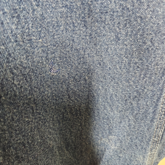 Carhartt Mens Bib Denim Overalls Blue Broken In Durable - Picture 11 of 13